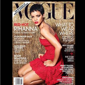 Rihanna fière d'être en couverture de Vogue ©Twitter