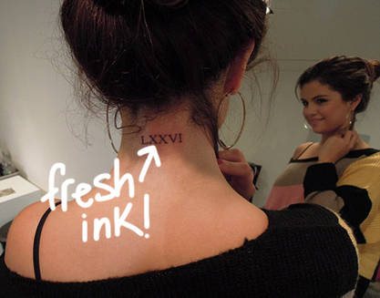 Selena Gomez et son nouveau tatouage ©Twitter