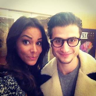 Shy'm et Adrien des BB Brunes ©Twitter